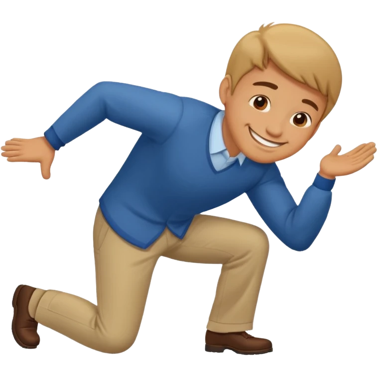 happy man bows emoji