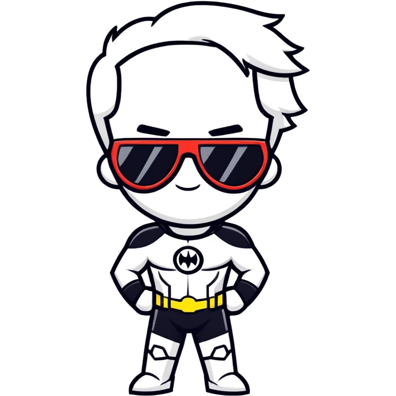 Superhero with sunglasses  emoji