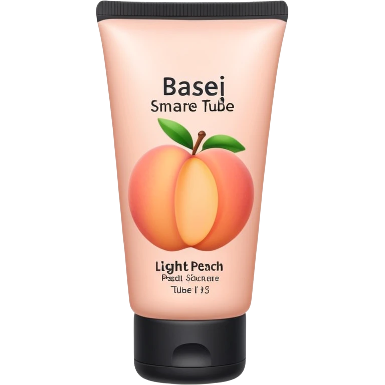 solid color light pinkish peach plain skincare tube emoji