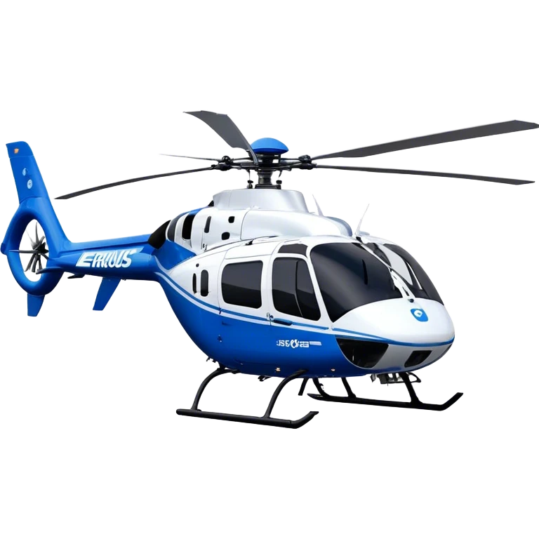 Eurocopter EC135 - Airbus Helicopters (Model Year: 2020) (Iconic colour: Blue and white) emoji