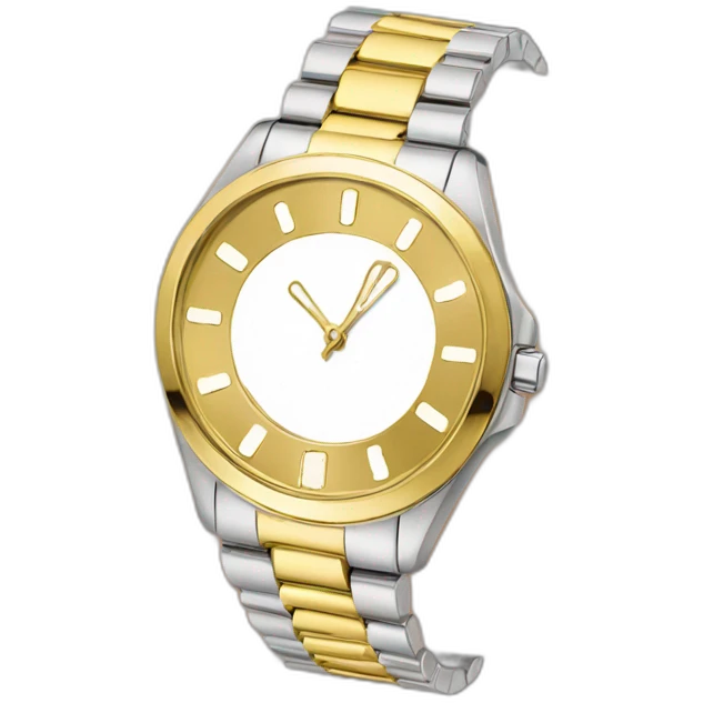 two tone gold watch bracelet emoji