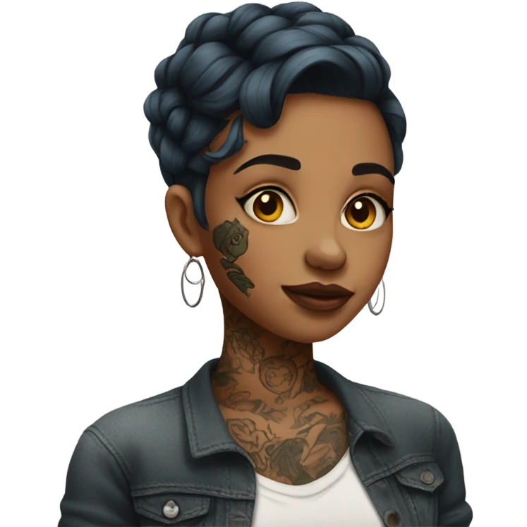girl with tattoos emoji