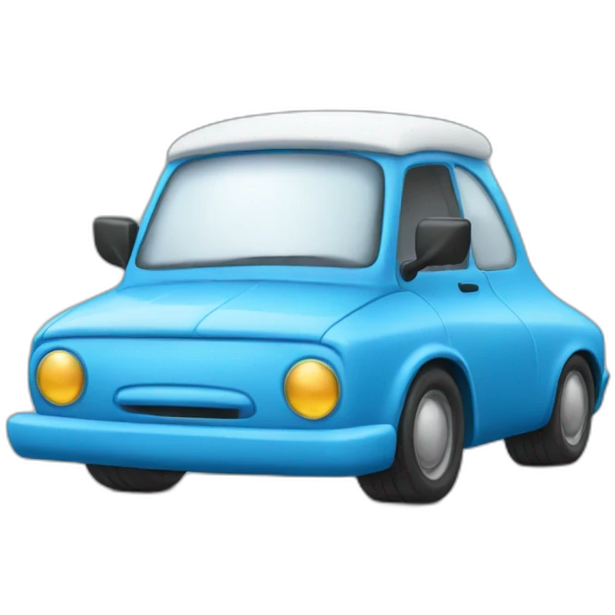Smurf car emoji