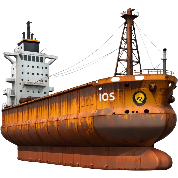 oil tanker side view emoji
