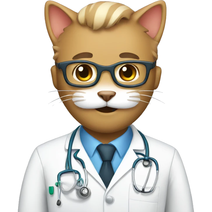 cat doctor emoji