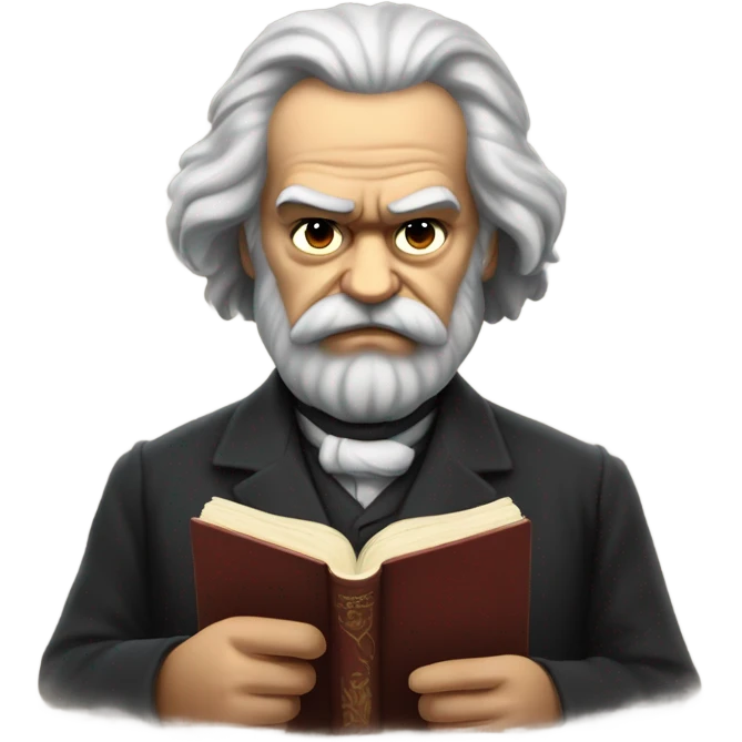 angry karl marx reading emoji