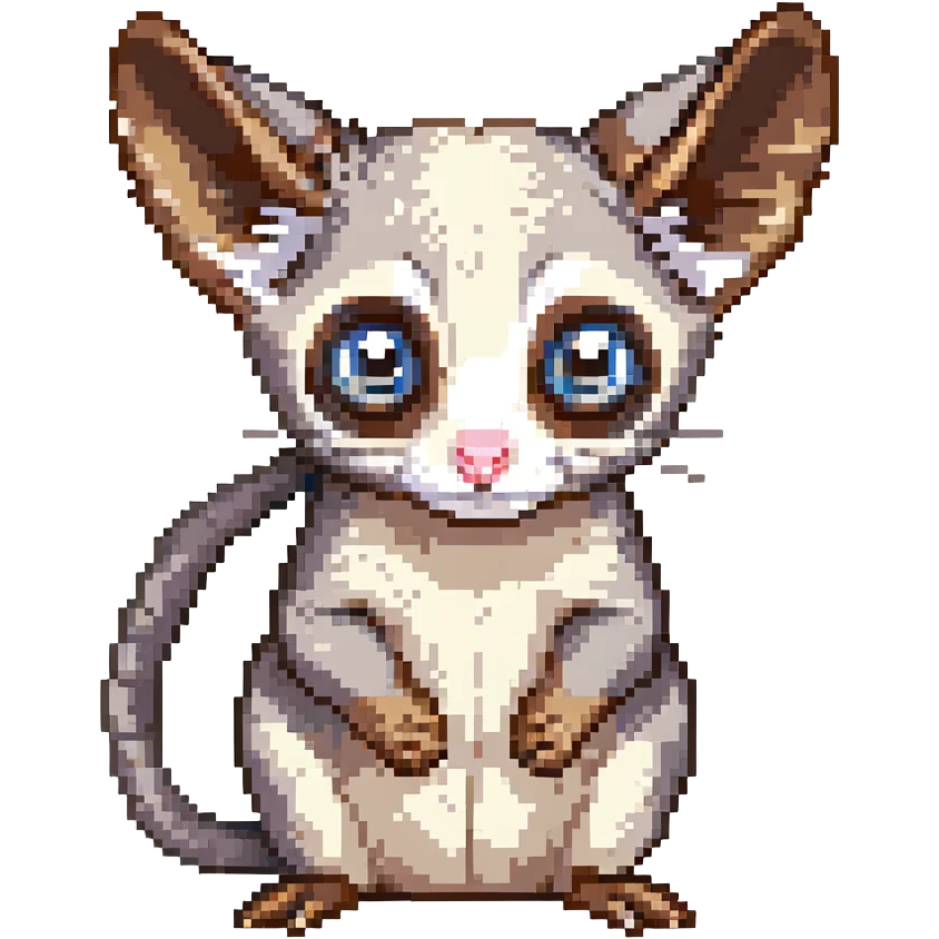playful sugar glider emoji