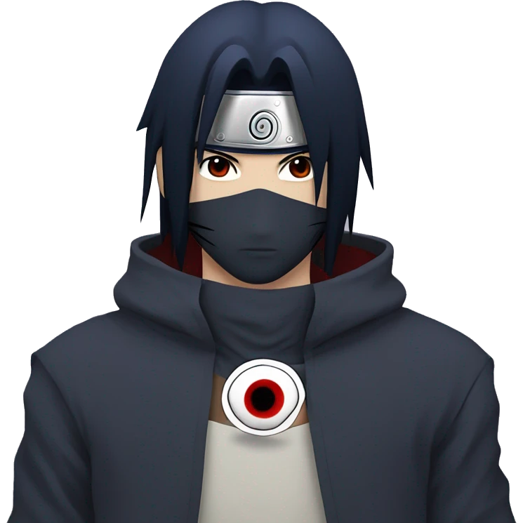 Sasuke uchiha with a sharingan emoji