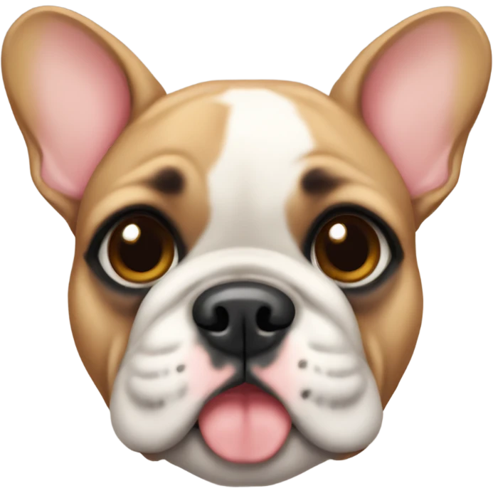 Fawn French bulldog face emoji