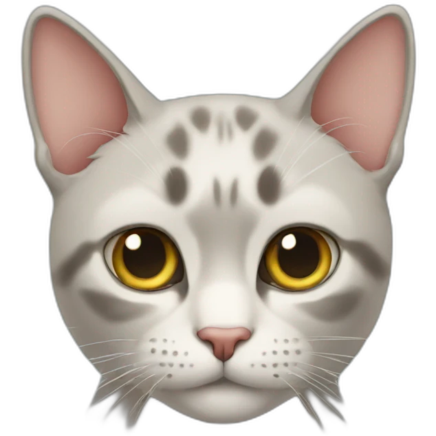 Cat without eyes emoji