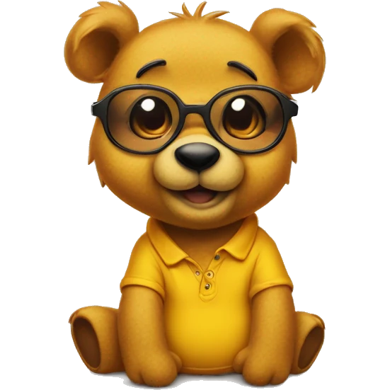 Winnie poo con gafas emoji