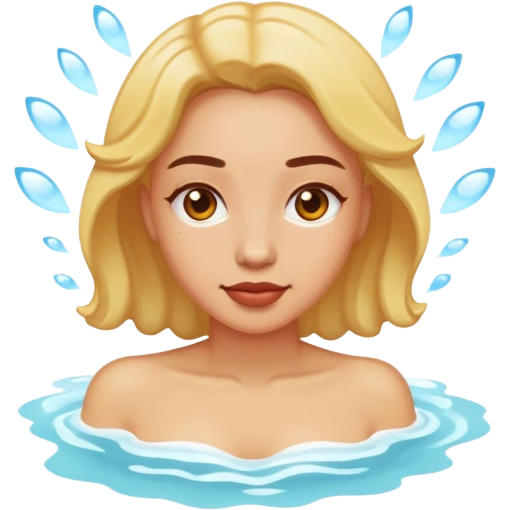 Mujer bañandose  emoji