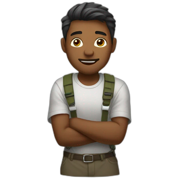 man is kiking emoji