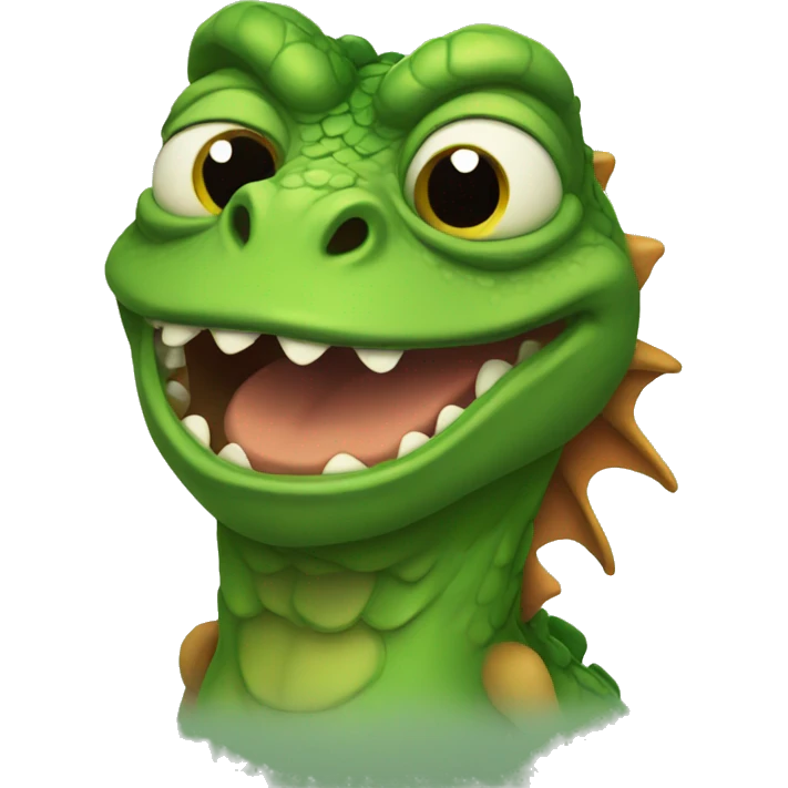 pepe as a dragon emoji