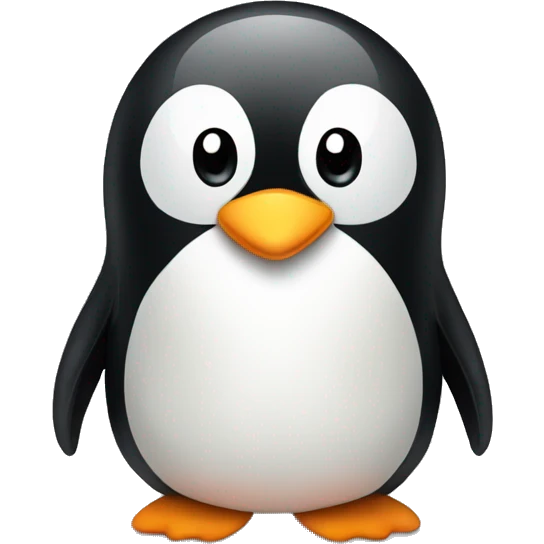penguin, heart emoji