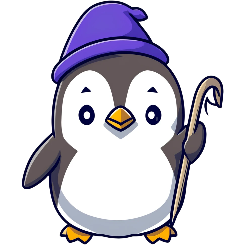 penguin wizard emoji