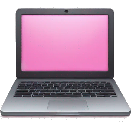 Pink laptop closed  emoji