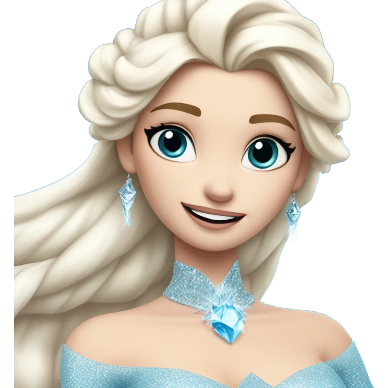 Elsa from frozen emoji