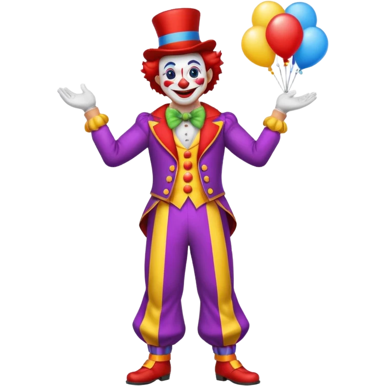 circus clown full body emoji