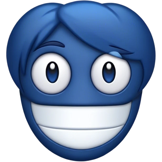 Dark blue emoji