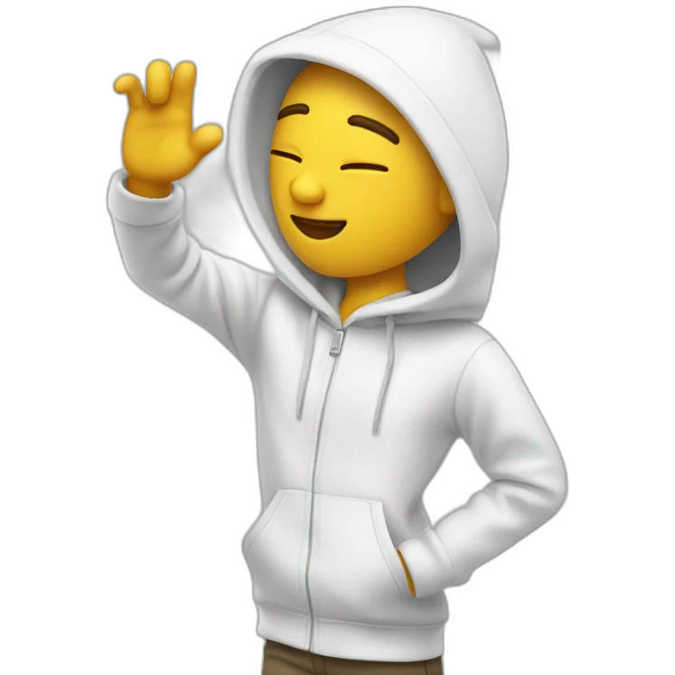 blanc qui dab emoji