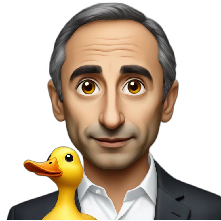 Eric zemmour with a duck emoji