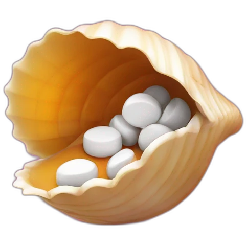 shell eating pill emoji