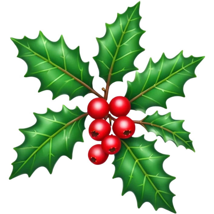 christmas holly emoji