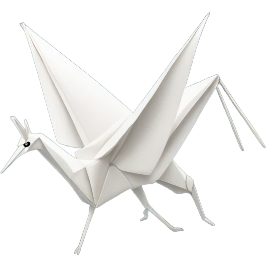 White paper crane emoji