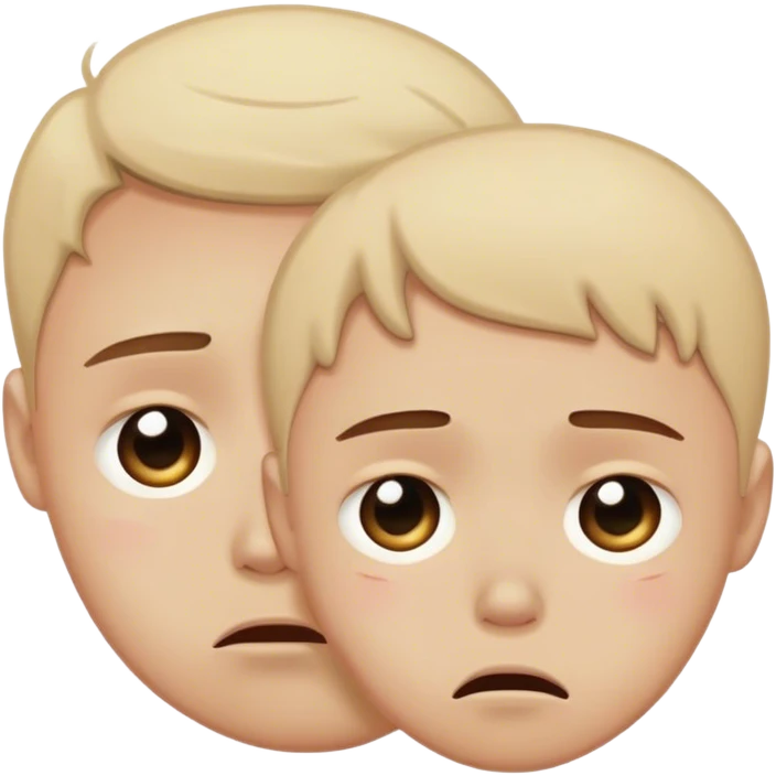 a sad but cute teary face which depicts being emotional towards the other person emoji