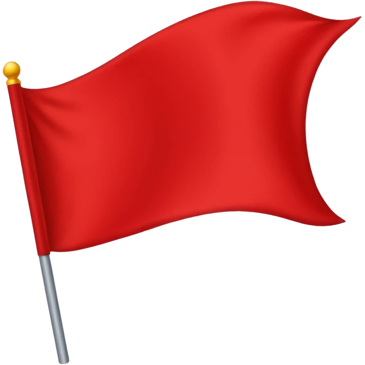 red flag emoji