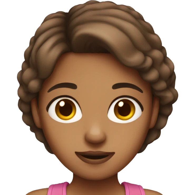 brown hair girl emoji