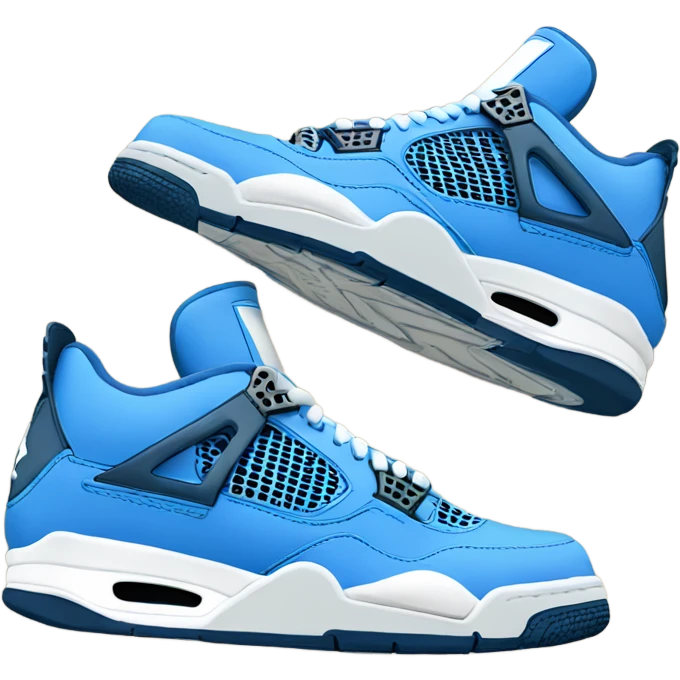 blue jordan 4 trainers emoji