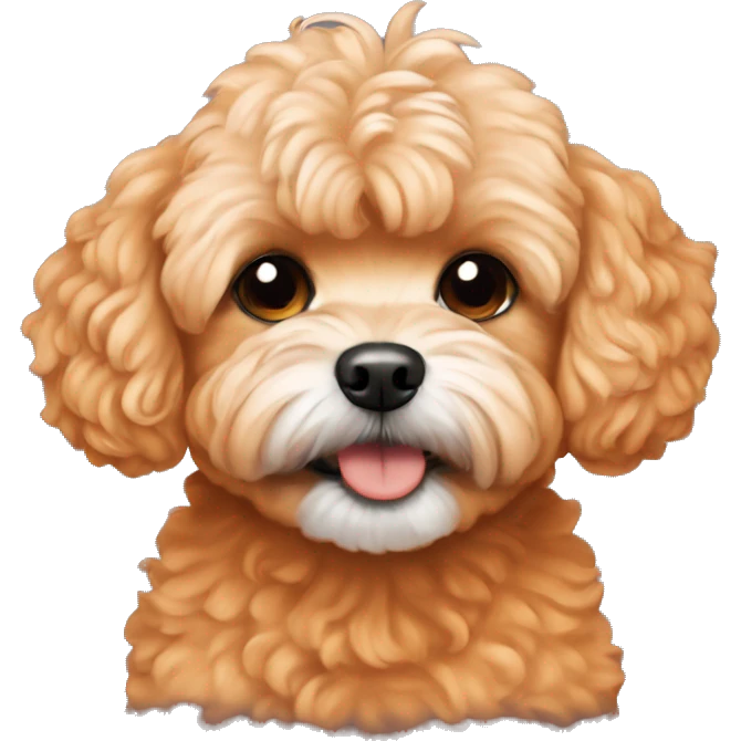 Orange maltipoo emoji