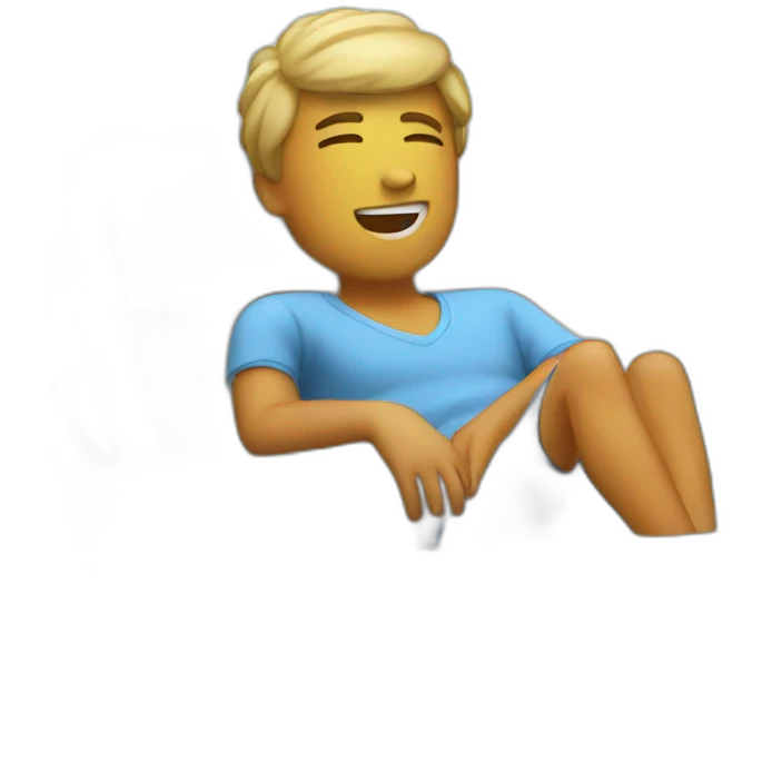 Relaxing weekend emoji
