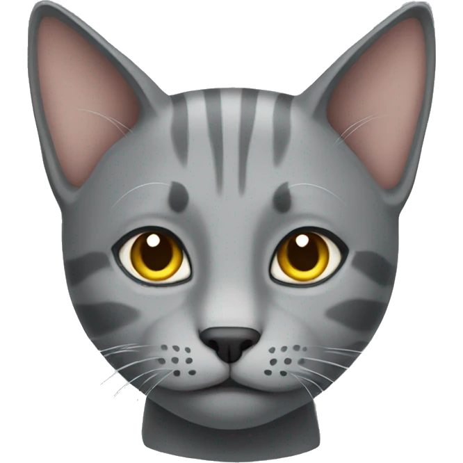 Grey cat emoji