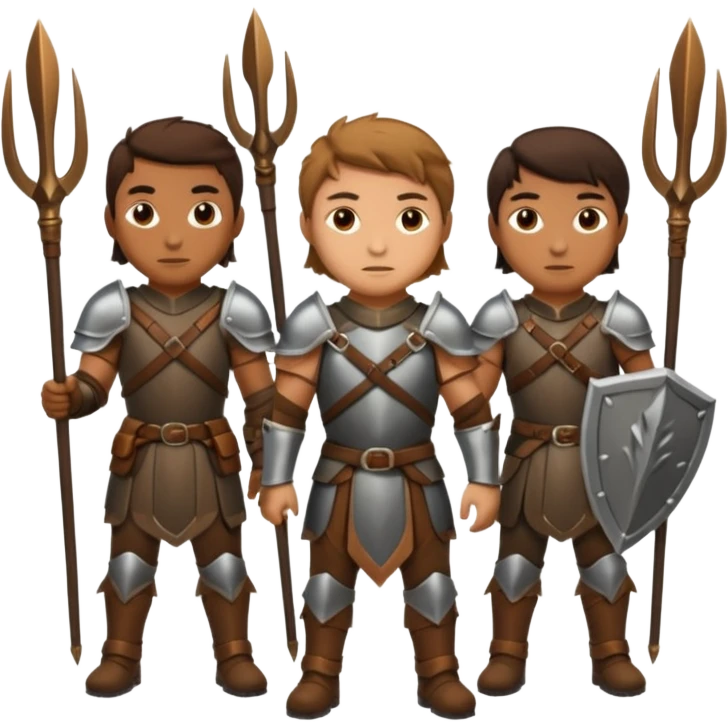 Hunters in ancient times emoji
