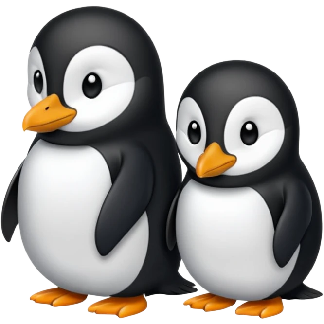 Elinde kasık tutan ve gozlük takan  Penguin emoji