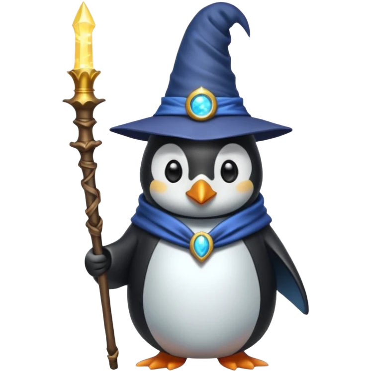 Penguin Wizard emoji