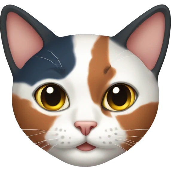 Tricolor cat emoji
