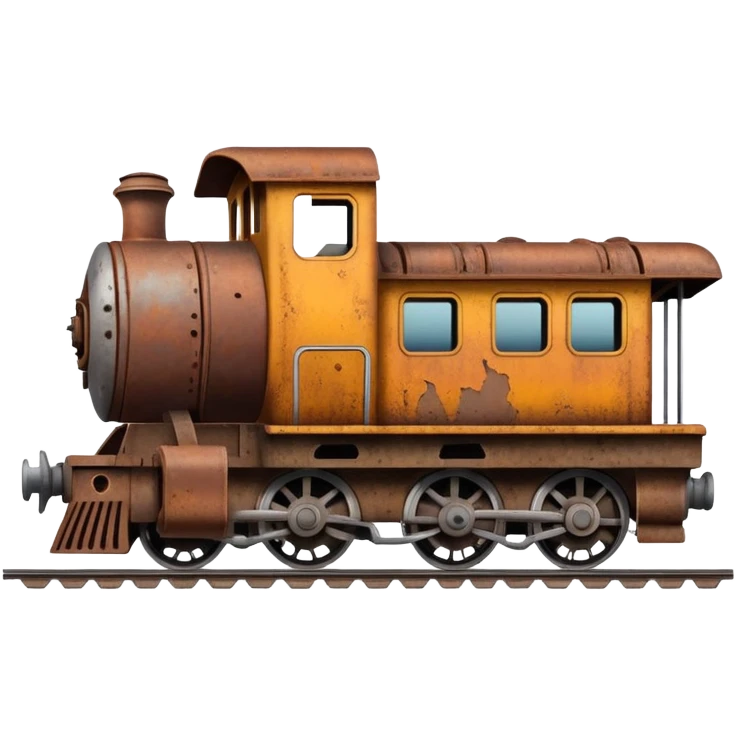 a broken train emoji