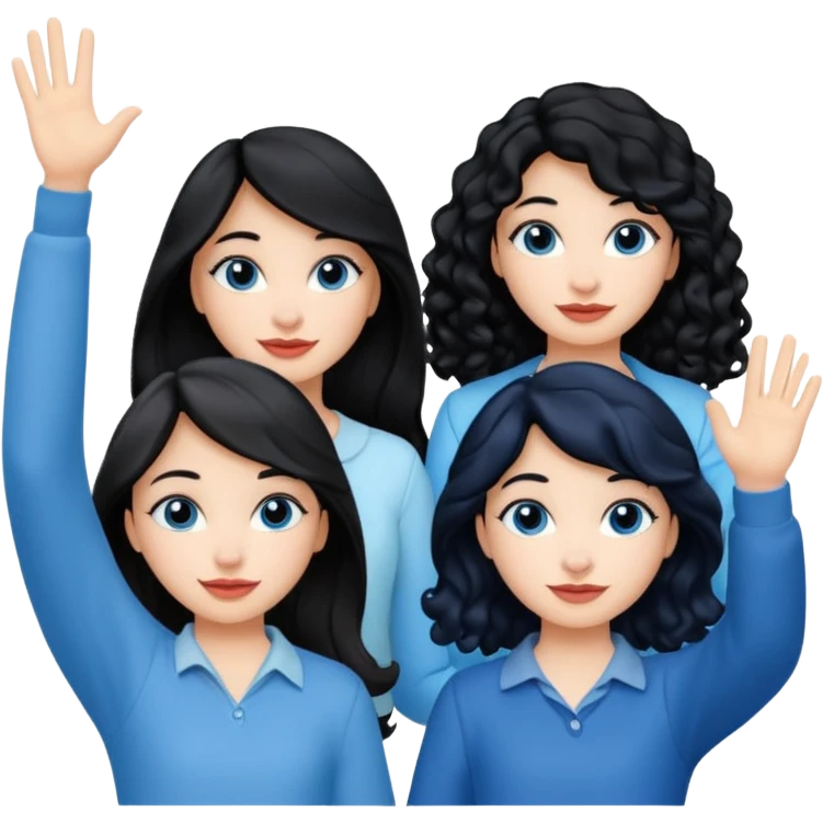 escribe el nombre Disneyland Paris y para titulo, pon a quatro chicas: una pelo corto negro, una pelo rizado largo, una pelo largo liso y la otra pelo ondulado mediano, esta con el ojos azules. Todas tienen piel carne. NOOOOOO, pon el titulo Disneyland Paris i por los lados o con las manos arriba  emoji