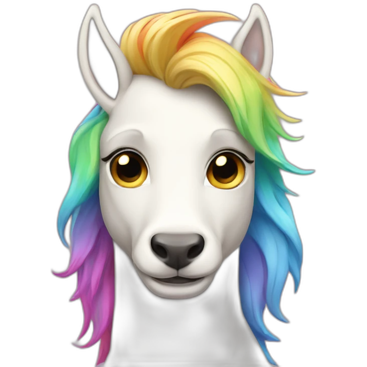 Posh-boy-with-golden-suit-and-blue-eyes-and-rainbow-unicorn-hair emoji