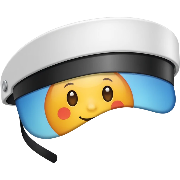 Sun Visor,white emoji