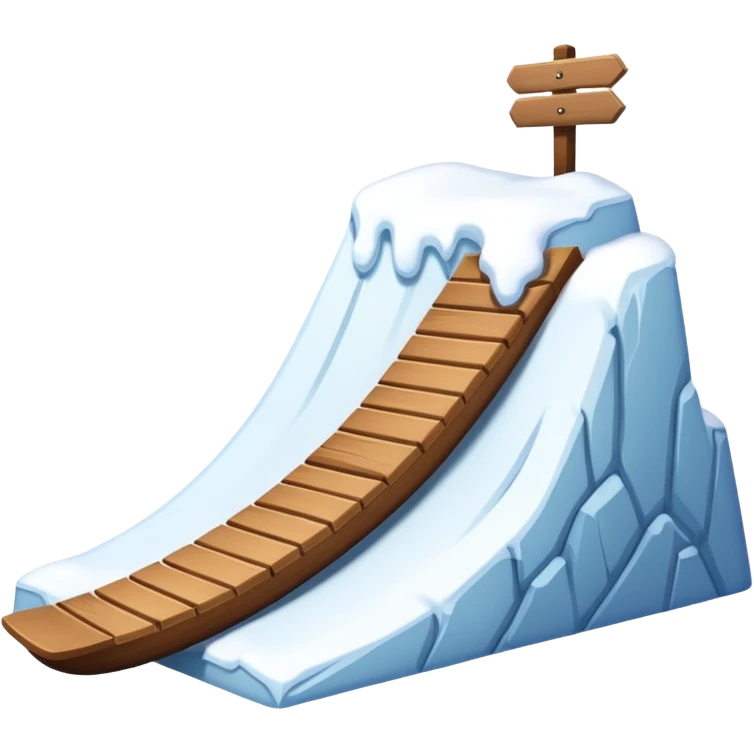 snow slope kicker emoji