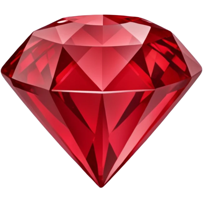 Carved Red Diamond Crystal "RED" emoji