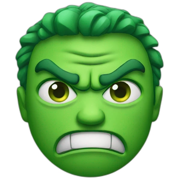 green angry emoji