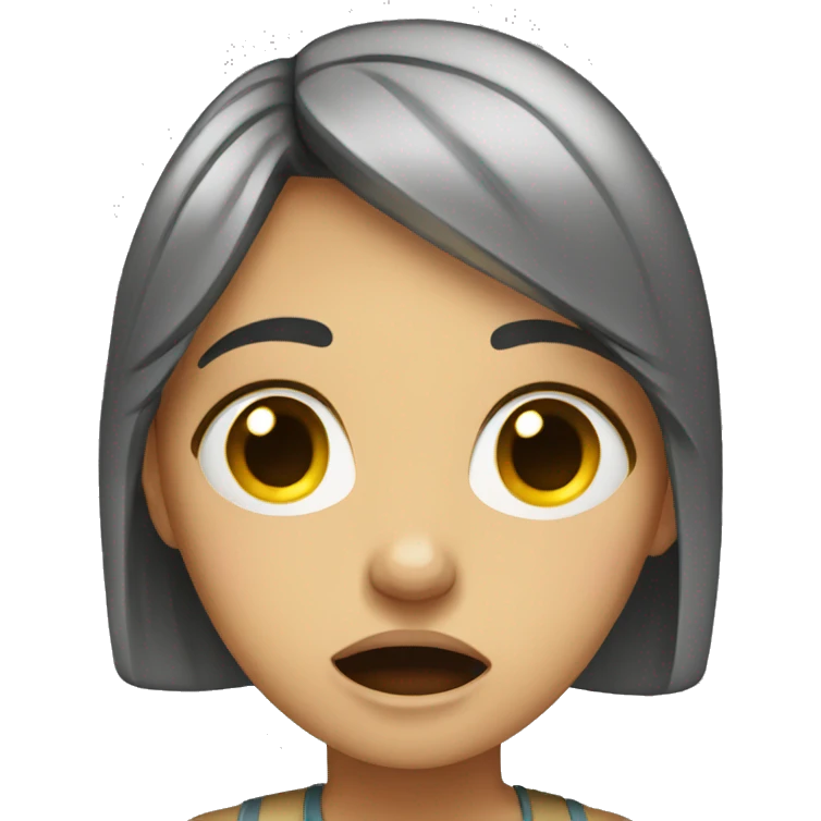 Girl crying  emoji