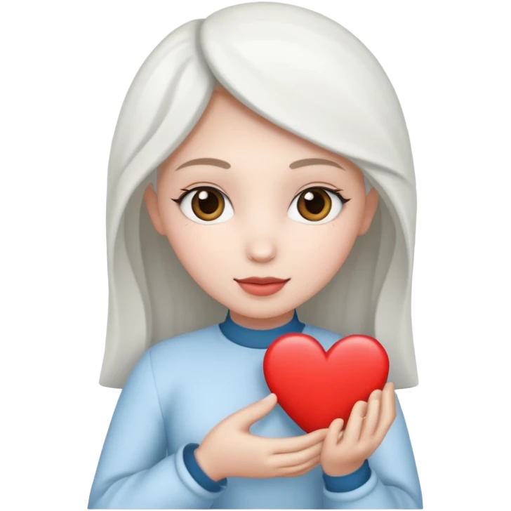 Создай это :"Я"+🤍+"Амира" текстом emoji