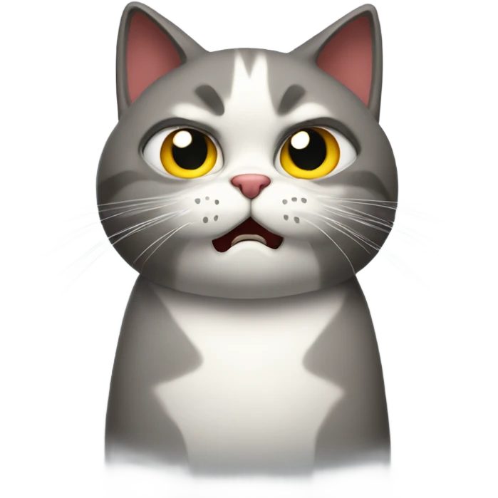 Angry cat with corsed arms emoji